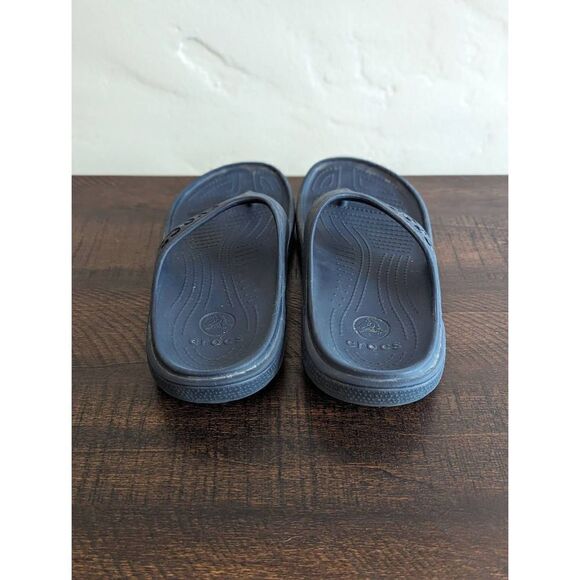 Crocs Navy Blue Slide Flip Flop Style Sandals - Size 7M / 9W - Picture 4 of 8